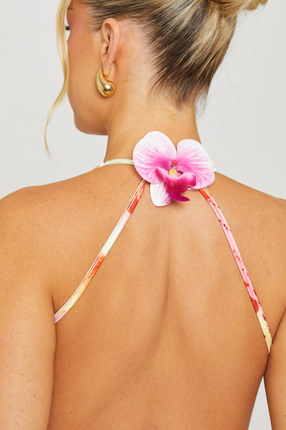 Orchid Bloom Mini Dress