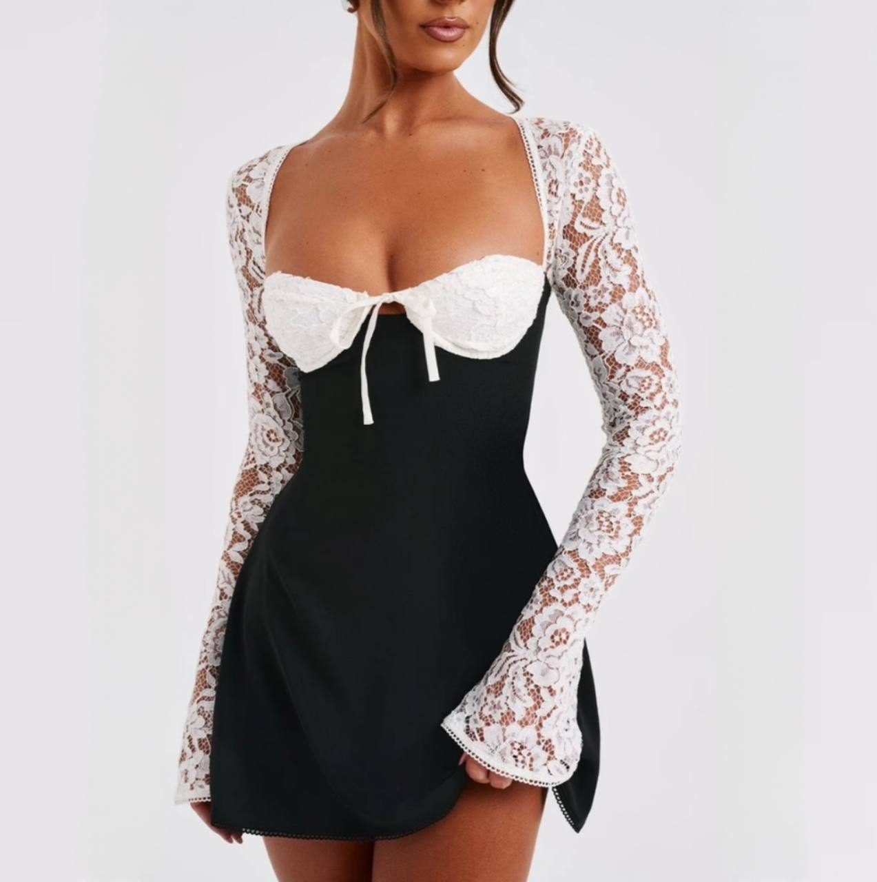 Aurélie Lace Mini Dress