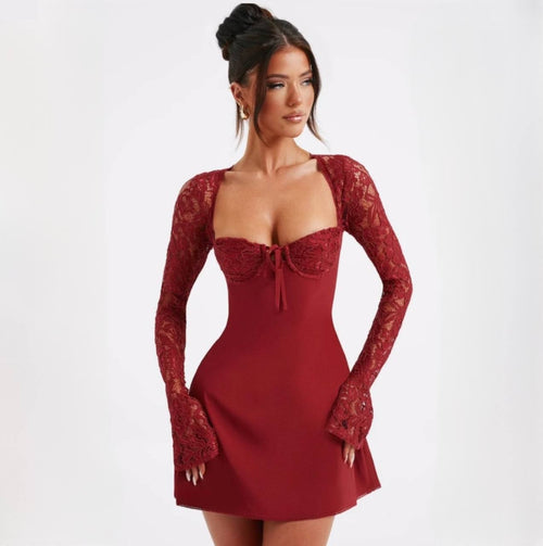 Aurélie Lace Mini Dress