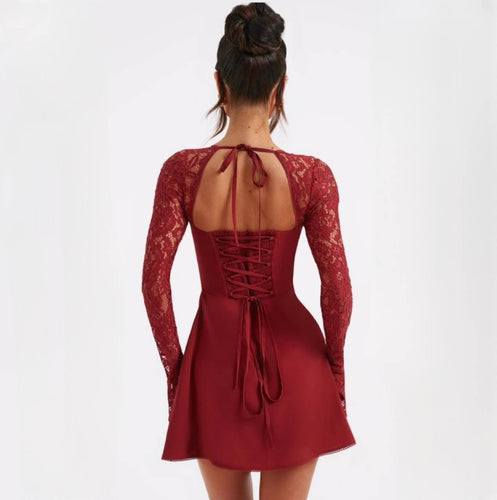 Aurélie Lace Mini Dress