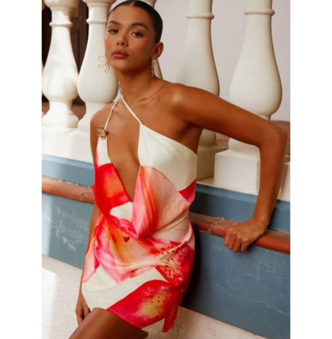 Magnolia Halter Mini Dress